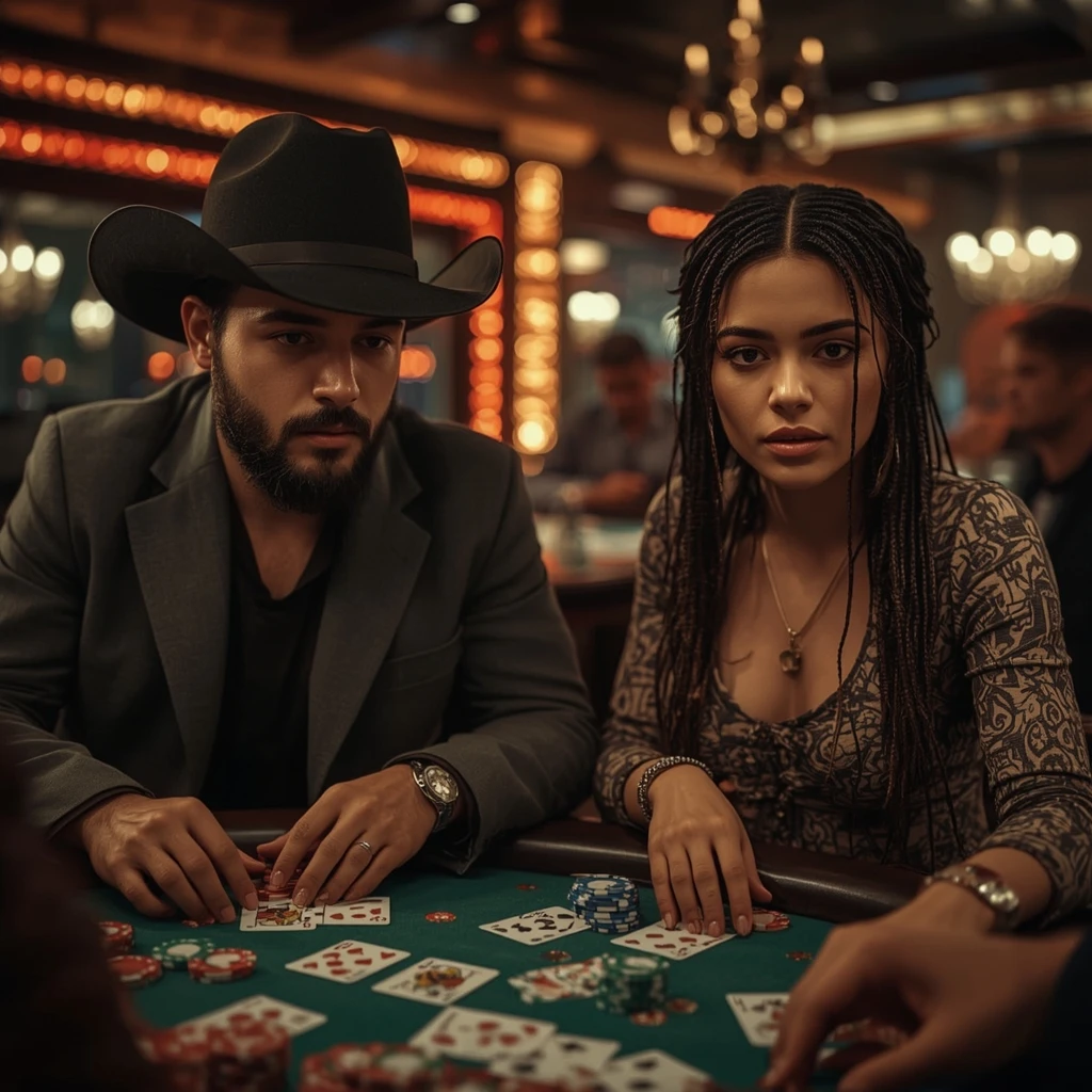 photo de deux joueurs de poker LUXURY CASINO